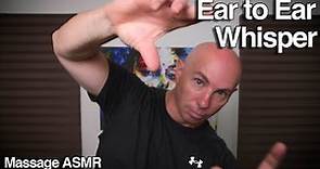 ASMR Ear to Ear Whisper with Inaudible Sounds and Hand Movements