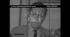 Jim Garrison on the Kennedy Assassination, 1967. Archive film 96181