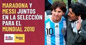¡Diego y Leo juntos! El Mundial 2010 unió a Maradona y Messi en la Selección - MOMENTOS MUNDIALISTAS