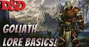 D&D basics: Goliath 5e lore