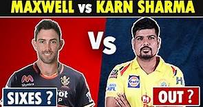 Glenn Maxwell vs Karn Sharma in IPL History | Batsman vs Bowler Stats #Maxwell #KarnSharma #IPL