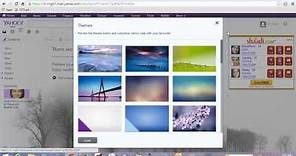 How to apply theme in yahoo mail ! Apply Wallpaper in yahoo mail ! Yahoo mail customization!