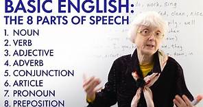 Basic English: The 8 Parts of Speech