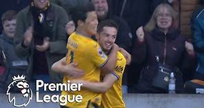 Pablo Sarabia's stunning volley puts Wolves level against Tottenham | Premier League | NBC Sports