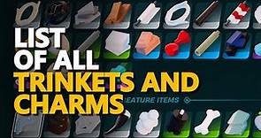List of all Trinkets and charms Best Gear Fortnite Lego