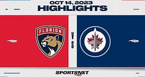 NHL Highlights | Panthers vs. Jets - October 14, 2023