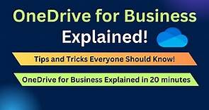 OneDrive for Business Tutorial | Everything You Need to Know!