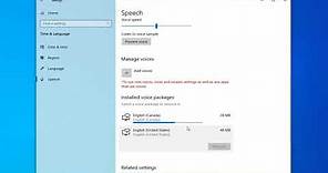How to Add and Remove Speech Voices in Windows 10 [Tutorial]