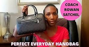 UNBOXING:THIS HANDBAG IS ESSENTIAL TO YOUR COLLECTION |COACH ROWAN SATCHEL IN SIGNATURE CANVAS
