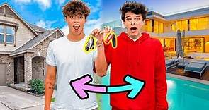 I SWITCHED HOUSES WITH BRENT!!