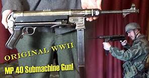 ORIGINAL German WW2 MP40 Submachine Gun UNBOXING - Review Fallschirmjäger / Paratrooper Impression!