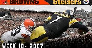 The AFC North on the Line! (Browns vs. Steelers, 2007) | NFL Vault Highlights