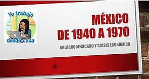 Cómo se vivía en MÉXICO entre 1940 Y 1970 "EL MILAGRO MEXICANO".
