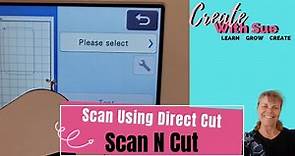 Using the Scan N Cut Direct cut feature on the SDX2200D
