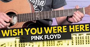 WISH YOU WERE HERE de PINK FLOYD - tutorial TABS guitarra cover