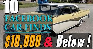 Unbelievable Deals! Top 10 Classic Cars Under $10,000 on Facebook Marketplace