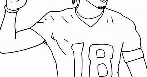 Justin Jefferson Coloring Pages Free #ColoringPagesOnly #justinjefferson #football #shorts
