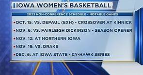 Iowa Women's Basketball 2023 Non-Conference Schedule - Notable Games