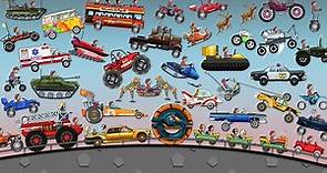 Hill Climb Racing - ALL VEHICLES UNLOCKED 2021 and FULLY UPGRADED Video Game