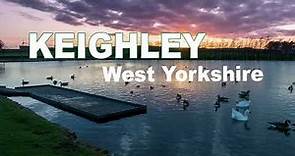 Keighley West Yorkshire England 2023, drone footage in 4k