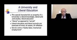 The Idea of a University - Cardinal Newman lecture with Dr. Peter Gittens