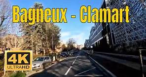 Bagneux - Clamart- 4K- Driving- French region