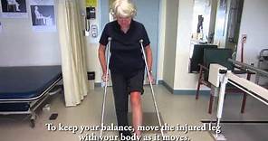 How to use Crutches -- Non-weightbearing