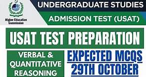 USAT Test Preparation |Expected MCQS | USAT Past Papers|