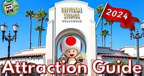 Universal Studios Hollywood ATTRACTION GUIDE - 2024 - All Rides + Shows - Los Angeles, California
