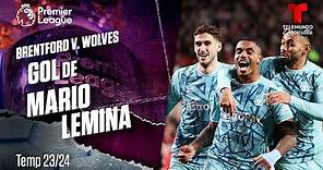 Goal Mario Lemina - Brentford v. Wolverhampton 23-24 | Premier League | Telemundo Deportes