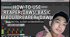 How to use Reaper(DAW)/ Basic about Reaper(DAW)| PjD covers #Basicrecordingtutorials