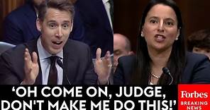 Josh Hawley Takes No Prisoners Grilling Key Judicial Nominee: 'Why Are You Fighting Me On This?!'