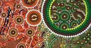 How does Aboriginal art create meaning
