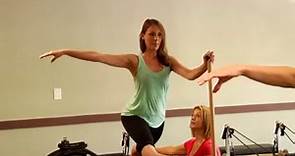 Jessica Graves Pilates training with Pilates instructor Tia Schroeder