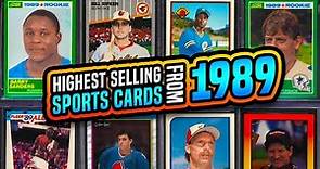 TOP 15 Most Valuable Sports Cards from 1989 recently sold on eBay Rookie & Error Cards