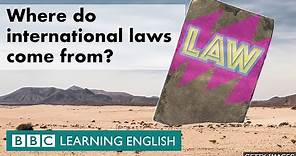 Where do international laws come from? - An animated explainer