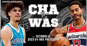 Charlotte Hornets vs Washington Wizards Full Game Highlights | Oct 12 | 2023-24 NBA Preseason
