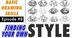 How to find YOUR OWN Drawing Style! Embrace your Quirks! Basic Drawing Class #8 (live stream + Q&A)