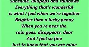 Lesley Gore - Sunshine, Lollipops And Rainbows (Lyrics)