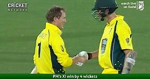 Highlights: Prime Minister's XI v South Africa