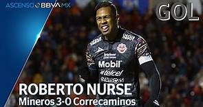 Gol de R. Nurse | Mineros 3 - 0 Correcaminos | Ascenso BBVA MX - Clausura 2020 - Jornada 3