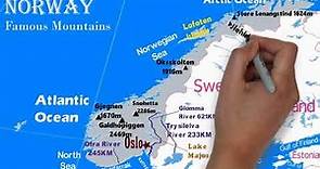 Physical Geography of Norway / Key Physical Features of Norway / Map of Norway/A Series of World Map