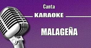 Malagueña, con letra karaoke