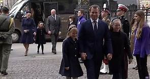 Phillips family arrive with kids to Duke of Edinburgh's memorial