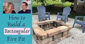 How to BUILD a rectangular fire pit {in an HOUR for $150}
