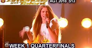 Courtney Hadwin "Papa's Got A Brand New Bag" AWESOME!!Quarterfinals 1 America's Got Talent 2018 AGT