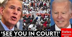 Texas Gov. Greg Abbott Takes On Biden Administration Over Unprecedented Migrant Surge | 2023 Rewind