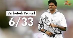Venkatesh Prasad's Magical Spell - 6 Wickets for 33 Runs | India vs Pakistan, 1st Test Chennai 1999