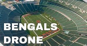 Cincinnati Bengals Paul Brown Stadium Aerial 4K Video
