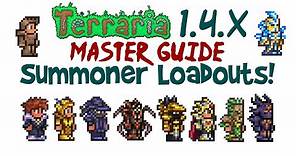 Best Terraria Summoner Loadout Guide, 1.4.x! (Master Mode, Pre-Hardmode & Hardmode Progression)